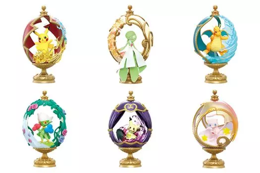 Re-ment Pokemon OVALTIQUE COLLECTION 1BOX Приблизительно В130 x Ш70 x Г70 мм Изготовлен из ПВХ