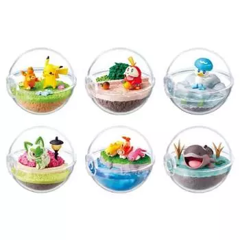 Re-ment Pokemon Terrarium Collection EX ~В мир Палдеи~ 1 КОРОБКА Приблизительно В100 x Ш70 x Г70 мм Изготовлен из ПВХ