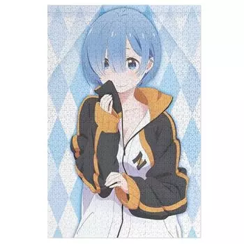 Re Zero Rem Emilia Puzzle Recreation Anime Goods Durable Toy First Choice Wooden Manga Wall Decor Gift Adult Unisex Enthusious Gift Birthday (35/