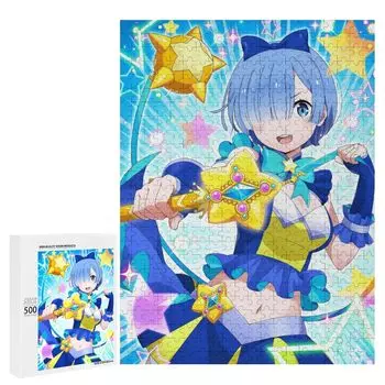 Re Zero Rem Emilia Puzzle Recreation Anime Goods Стильная игрушка для взрослых унисекс для энтузиастов First Choice Деревянная манга Настенное украшение Подарок на день рождения Pres