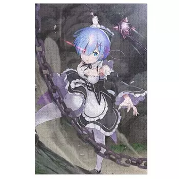 Re Zero Rem Emilia Puzzle Recreation Anime Goods Durable Toy First Choice Wooden Manga Wall Decor Gift Adult Unisex Enthusious Gift Birthday (35/