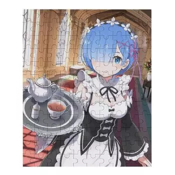 Re Zero Rem Emilia Puzzle Recreational Anime Goods Популярная игрушка First Choice Деревянный Манга Настенный декор Подарок Взрослым Унисекс Энтузиастам Подарок на день рождения (3