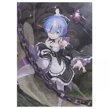 Re Zero Rem Emilia Puzzle Recreational Anime Goods Стильная игрушка First Choice Wooden Manga Wall Decor Gift Adult Unisex Enthusious Gift Birthday (3