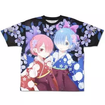 ре:ZERO -Жизнь в другом мире - Рем и Рам Двусторонняя футболка с полной графикой XL