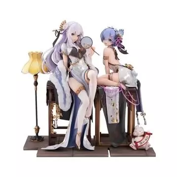 ре: Жизнь в другом мире от Zeguchi Rem China Dress Ver. Платье Emilia China Ver. Масштаб 1/7, окрашенная готовая фигурка из АБС и ПВХ (Цубаки-Рем)