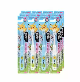 Reach Kids Toothbrush Set of 12 for Pokemon Replacement Period Toothbrush Children s