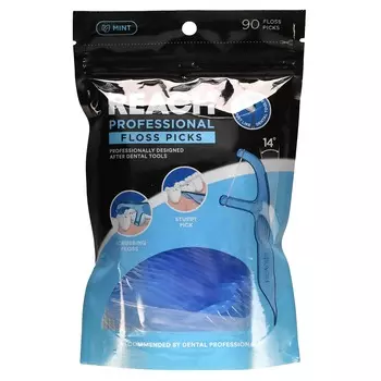 Reach, Профессиональные зубочистки, мятный, 90 зубочисток