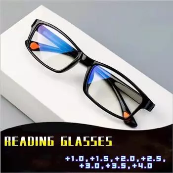Reading Glasses +1.0~+4.0 Lightweight Anti-Blue Light Eyewear +200 чёрный