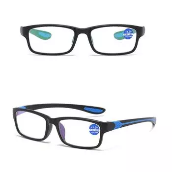 Reading Glasses Men High Quality Blue Light Blocking +1.0+1.5+2.0+2.5+3.0+3.5+4.0 Hyperopia Unisex Women Eyeglasses Popular TR90 Hot Sale Handmade +2.0 красный