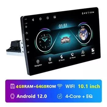 REAKOSOUND 1 Din 9/10 дюймов Carplay Android автомобильный радиоприемник 4-64G Qled экран зеркальная связь 4 CORE BT автомобильный радиоприемник авторадио мультимедийный плеер