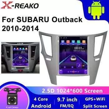 REAKOSOUND 2Din Android автомобильный стерео радио мультимедийный видеоплеер для Subaru Outback Impreza Legacy 2009-2014 Carplay 1+32CP