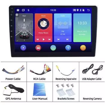 REAKOSOUND Andriod 11 2 Din 2 ГБ + 64 ГБ GPS-навигатор Универсальный мультимедийный видео MP5-плеер
