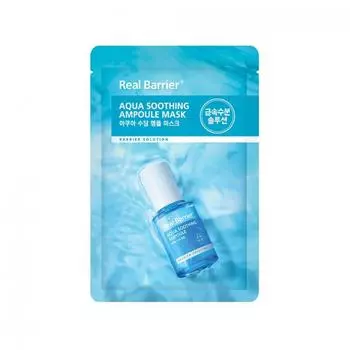 Real Barrier Aqua Soothing Ampoule Mask Sheet x 10 шт., Увлажнение, Kbeauty, Корейская косметика, образец