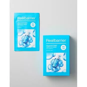 Real Barrier Aqua Успокаивающая ампульная маска 28 мл 10 листов