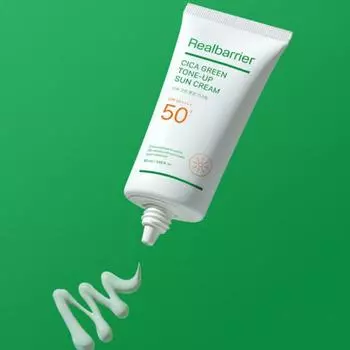 Real Barrier Cica Green Tone Up Солнцезащитный крем 50 мл SPF50+ PA++++