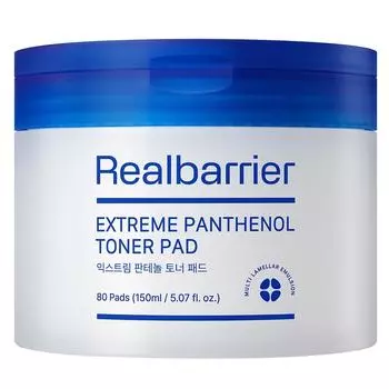 Real Barrier Extreme Panthenol Toner Pads 150 мл, 80 шт., 1 шт.