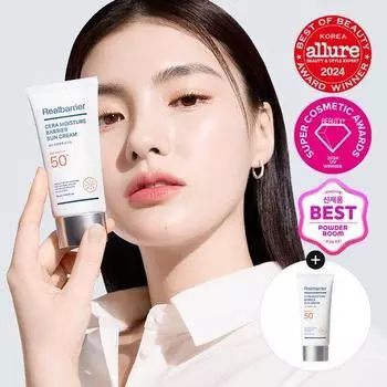 Real Barrier Солнцезащитный крем Cera Moisture Barrier 50 мл 1+1 Специальное предложение