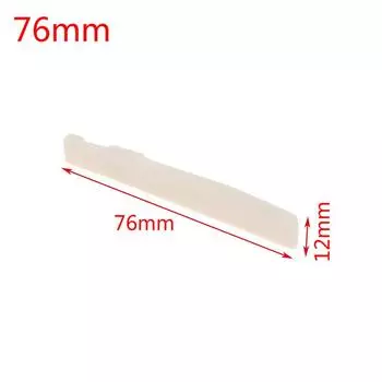 Real Bone Bridge Saddle For Folk Acoustic Guitar 72Mm/74Mm/76Mm/80Mm * 12Mm 76MM