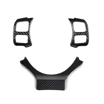 Real Carbon Fiber Steering Wheel Add-On Trim Cover Kit For Lexus IS RC NX 15-24