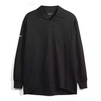 REAL MADRID Real Madrid Длинная рубашка поло IT3712 Длинная рубашка поло [Wisely] Мужская [L-черный (IT3712)]