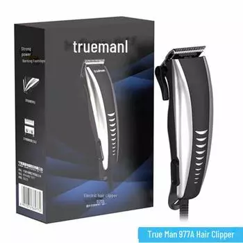 Real Man электрическая машинка для стрижки волос RFJZ-977A, универсальная бытовая машинка для стрижки волос с питанием от сети 25 Вт True Man 977A