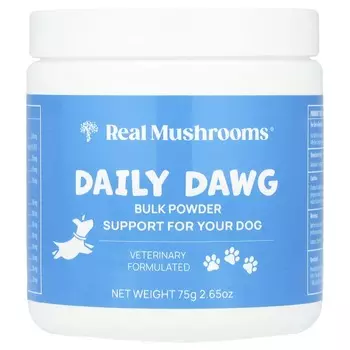Real Mushrooms, Daily Dawg Bulk Powder, для собак, 2,65 унции (75 г)