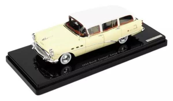 Реальный масштаб Buick Century Estate 1954 Готовый продукт 1/43 Тан/Белый белый