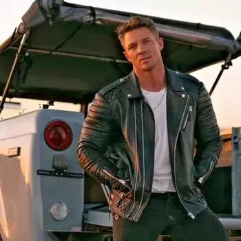 Настоящая мягкая овечья кожа ручной работы стильная черная мужская куртка мотоциклетная одежда XS чёрный