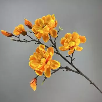 Real Touch Artificial Magnolia Branch Handmade Fake Flower Mother s Day Gift