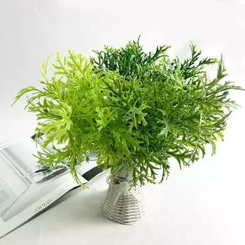 Real Touch Искусственное зеленое растение ручной работы Поддельное растение Декор для свадебной вечеринки светло-зеленый