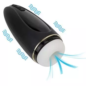 Real Vagina Automatic Telescopic Airplane Cup Male Masturbation Cup Glans Stimulator Sucking Oral Sex Sex Toys for Men