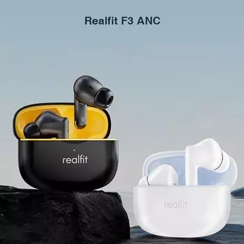 Realfit F3 ANC Активные Bluetooth-наушники ENC Call HIFI Stereo Superb Bass Беспроводные наушники Sport