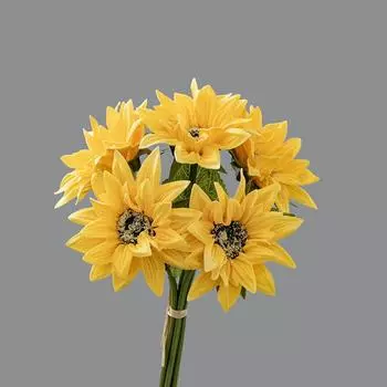 Realistic Artificial Sunflower Bouquet Plastic Simulated Sunflower Holiday Party Wedding