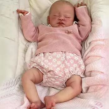 Реалистичная 19-дюймовая кукла-младенец Reborn, мягкое на ощупь тканевое тело, куклы-новорожденные, милые спящие куклы Rebirth для детей, подарок на День защиты детей cloth body