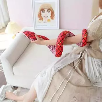 Реалистичная длинная мягкая змея плюшевая игрушка реалистичный дизайн моющееся чучело животное S