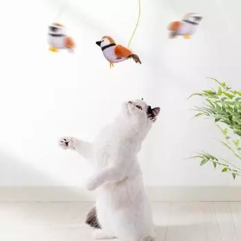Реалистичная игрушка-пищащая птица для кошек, имитация летящей птицы, игрушка для кошек, избавляющая от скуки Style C