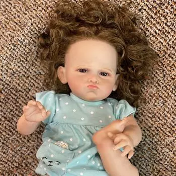 Реалистичная кукла Grace Reborn Baby 50 см с прошитыми волосами, подарок