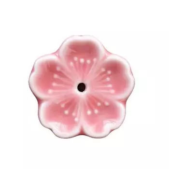 Реалистичная курильница для ароматерапии, полированная керамика, элегантный держатель для благовоний в виде цветка для подарков