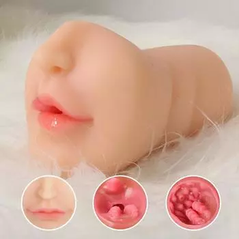 Реалистичная оральная 3D глубокая глотка с зубами языка Искусственная вагина Мужской мастурбатор Реалистичная киска Оральный секс-игрушки для мужчин