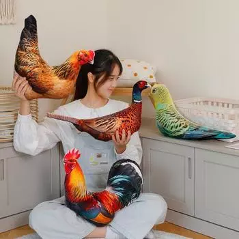 Реалистичная плюшевая игрушка голубь мягкая подушка в виде животного реалистичная утка гусь A