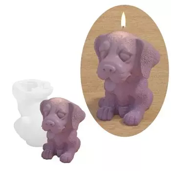 Реалистичная силиконовая форма для собаки в форме мопса, практичная штукатурка, форма для украшения собаки в форме собаки для энтузиастов рукоделия 1