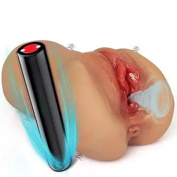 Реалистичная Вагина 2 в 1, автоматический мужской мастубратор, 3D вагина, электрическая карманная киска, вибраторы, секс-игрушка для мужчин