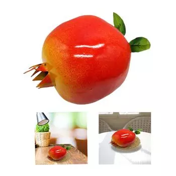 Реалистичные искусственные фрукты-декоры из граната. Реплика граната с реалистичным видом для офисного стола и стойки регистрации.