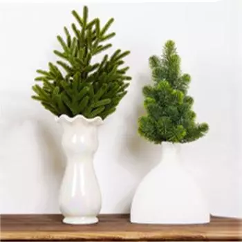 Реалистичные искусственные сосновые ветки из пластика своими руками реалистичная зеленая гирлянда ручная имитация растений