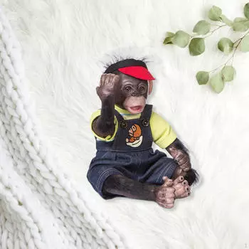 Реалистичные куклы-младенцы обезьянки для новорожденных, очень мягкие, A A