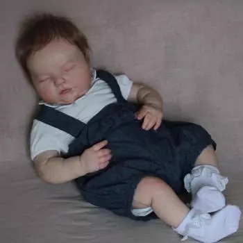 Реалистичные куклы Reborn из хлопчатобумажной ткани 49 см, настоящие куклы для сна Тесса для новорожденных, кукла для мальчика, подарок на день рождения, Рождество 19 Inch