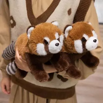 Реалистичные мягкие игрушки Красная панда, милый енот, плюшевая игрушка, панда, плюшевая игрушка, подарок для детей, подруги, день рождения, рождественский подарок 50cm