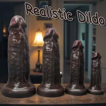 Реалистичный большой черный дилдо – ультрагладкий силиконовый искусственный пенис для чувствительной кожи, глубокое проникновение, водонепроницаемая секс-игрушка для взрослых для мужчин, женщин, пар S