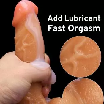 Реалистичный большой фаллоимитатор, женский мастурбатор, клитор, вагинальный стимулятор, присоска, пене, сексуальный член, силиконовая кожа, Dlido, женская секс-игрушка