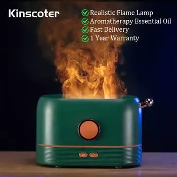 Реалистичный диффузор аромата пламени, 200 мл, увлажнитель воздуха и воды, распылитель эфирного масла для растений, распылитель для йоги, домашний подарок White use 9-12 hours